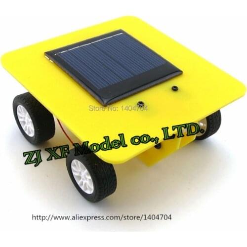 NIDALE model Free shipping DIY Assemble puzzle model kit solar car model Children enlightenment toys