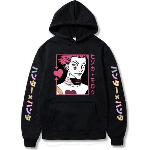 Hunter X Hunter Men Hoodie Hisoka Cosplay Sweatshier Anime Kurapika GON FREECSS Hoodie Fashion Pullover Male