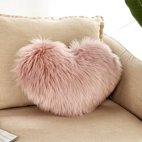 Soft Plush Cushion Cover Pillow Case Fluffy Faux Fur Plush Pillowcase 40*50cm Sofa Chair Decoration Home Decor
