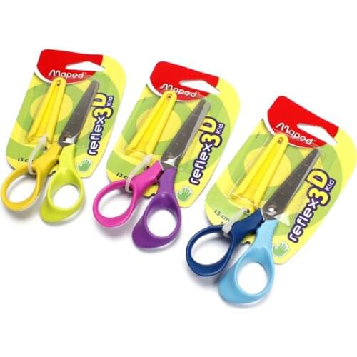 Maped Stationery set, 474011 sheath scissors, 3D childrens safety paper cutting scissors