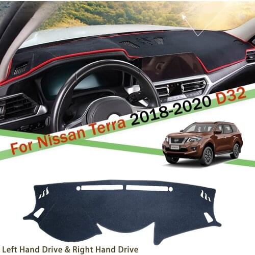 For Nissan Terra 2018-2020 Instrument panel pad Dashboard Cover Pad Sunshade Dashmat UV proof instrument panel mat Accessories