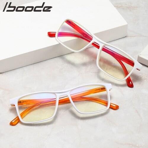 Iboode Men Spring legs Retro Metal Frame Presbyopic Eyeglasses Anti Fatigue For Parents Unbreakable Classical Reading Glasses