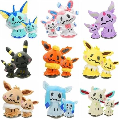 Genuine Pokémon Kawaii Mimikyu Pikachu Eevee Anime Stuffed Toys For Children Keychain Cute Room Decor Plush Plushie Soft Dolls
