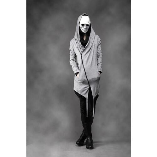 Autumn Winter version of the Korean version of the new fashion long-sleeved Zipper cap and cap in large Cardigan mens coat love