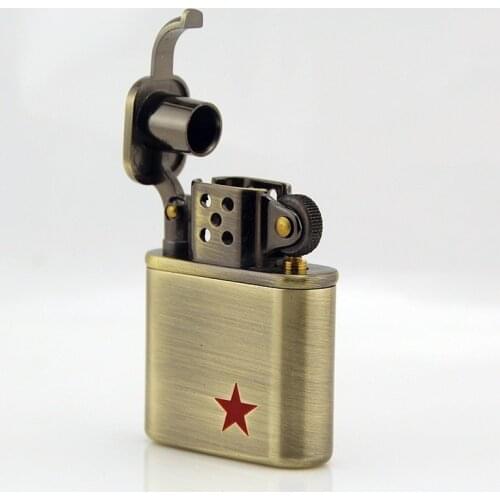 Five-pointed Star Creative High-grade Pure Copper Kerosene Lighter Smoking Accessories for Weed Regalos Para Hombre Originales