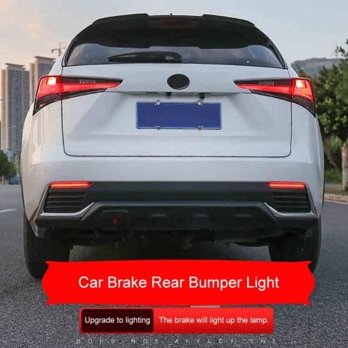 QHCP Car Brake Rear Bumper Lights ABS Anti-Collision Warning Reflector Brake Lamp Replace Accessories For Lexus NX200 300H 17-18