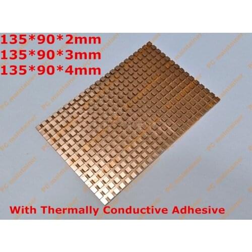 Pure Copper Heatsink 3.5 inch for SATA3 Desktop server Mechanical hard disk tablet computer phone cooling fin 135X90 PC Heatsink