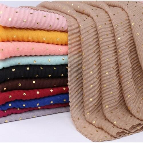 Fashion Women Wrinkle Sequins Headscarf Muslim Hijab Scarf Muslim Shawl Islamic Hijabs Arab Wrap Head Scarves