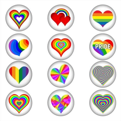 Mixed Glass Snap Button Jewelry Love Multicolor Heart For DIY 18MM Button Snap Bracelet Necklace Jewelry