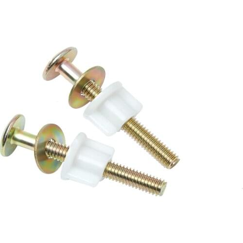 Universal Toilet Seat Screws, Metal Toilet Seat Hinge Bolts and Screw, Toilet Seat Hinge Bolts with Heavy Duty Steel