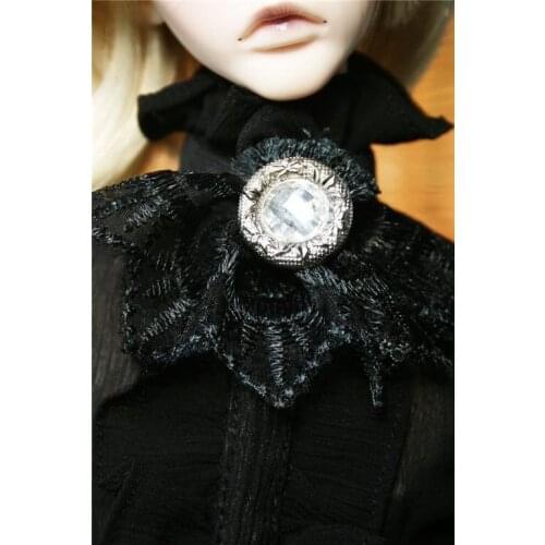 [wamami] Black Lace Collar Bow 1/3 & 1/4 SD MSD AOD BJD Dollfie