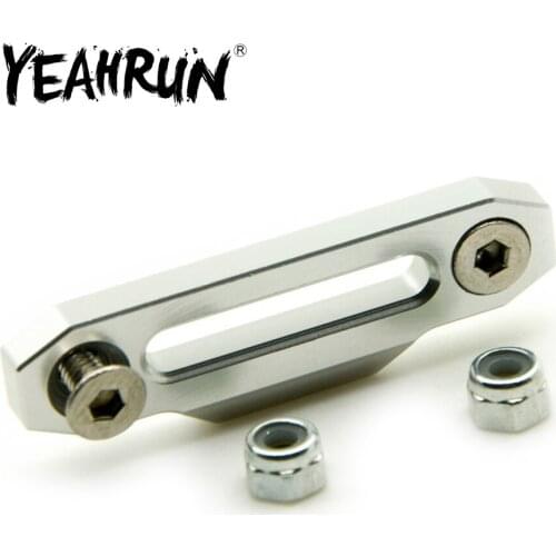 YEAHRUN Aluminum Winch Control Mount Hawse Fairlead for D90 1/10 RC Remote Control Crawler Car Accessories Truck Spare Parts