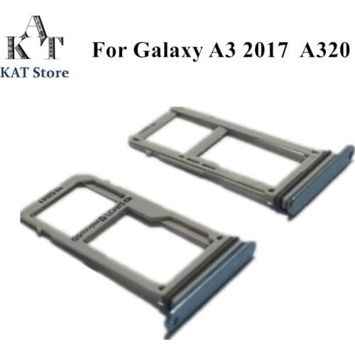 Replacement Parts Dual / Single SIM + Micro SD Card Tray Holder Adapter OEM For Samsung Galaxy A3 (2017) A320