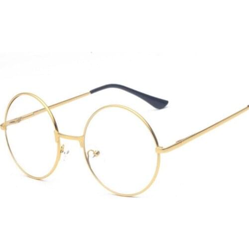ZXTREE Hot Retro Round Sunglasses Women/Men Circle Plain Mirror Eyewear Clear Glasses Male Female Metal Frame Eyeglasses Z242