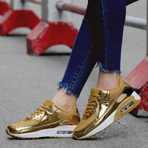 2020 Men Air Cushion Sneakers Breathable Lightweight Running Shoes Fitness Trainers Sports Shoes Women Outdoor Athletic 36-46