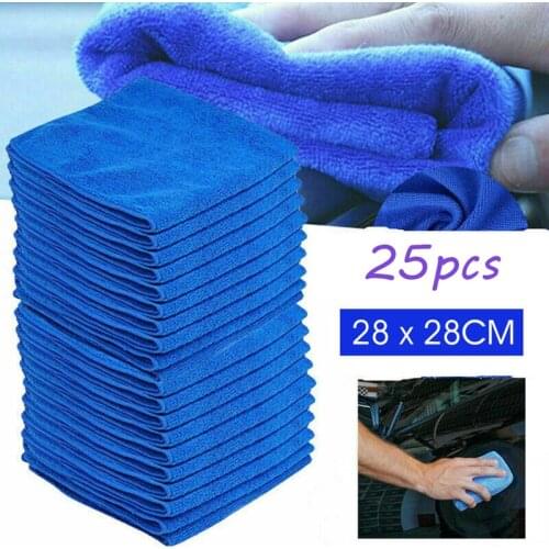 28*28cm Super Soft Car Glass Towels Cloths Microfiber Cleaning Drying Cleaner Tools Washing Cloth Duster 5/10/25pcs