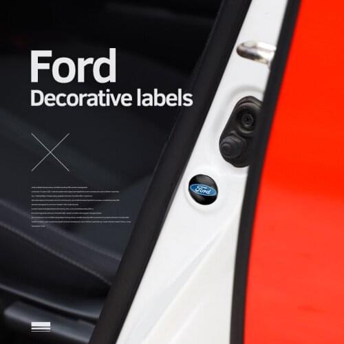 4Pcs Universal Car Door Shock Damper Gasket Decals For Ford Fiesta Puma 2020 ST Kuga F-150 Escape Mondeo Ecosport Mustang Focus