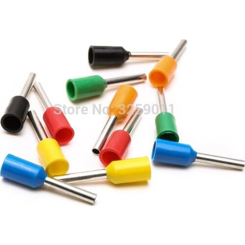 5000PCS EV7510 VE7510 Electrical Crimp Terminal Block Tubular Wire Connector Cable Cord End Bootlace Ferrule E7510 AWG 20