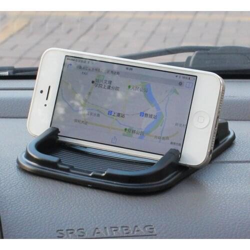 Car amte slip-resistant pad car slip-resistant car cell phone pad double slot gps navigation mount