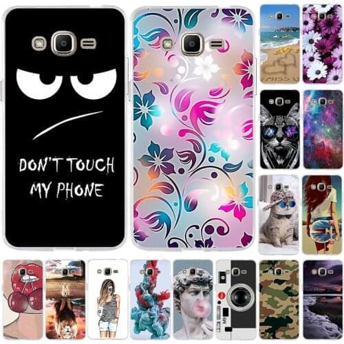 Phone Case For Samsung Galaxy J2 Prime Grand Prime Plus G532F G530 J3 2016 J3 Pro 2017 Cover Case Silicone Soft Cute Cat Bumper