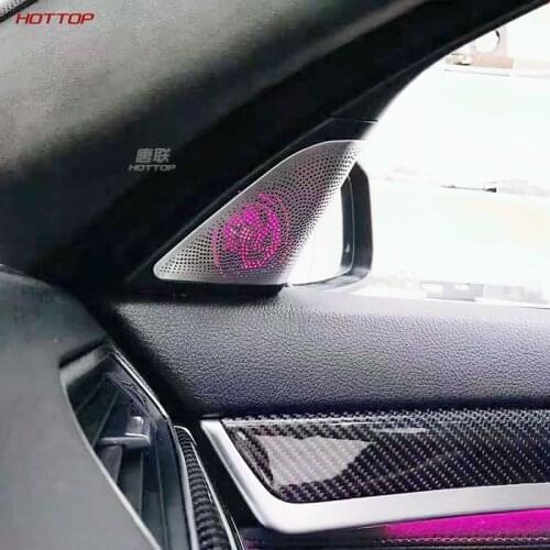 For Bmw 5 Series F10 F18 2012-2017 A- Pillar Luminous Cover Ambience Light Trebel Loudspeaker Car Audio Upgrade