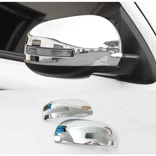 For Mitsubishi Outlander 2013-2018 Accessories ABS Chrome Car Side Door Rear View Mirror Cover Trim Sticker Car Styling 2pcs