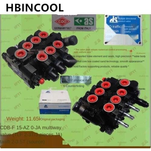 For original Forklift truck accessories Multi-way steering valve 3-piece multi-way valve CDB-F15 for Tailift 2-3.5T forklift