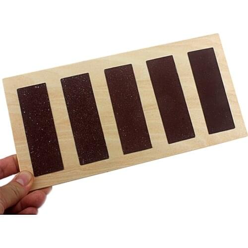 1Pc Montessori Educational Wooden Toys Sensorial Toy Rough & Smooth Boards for Toddler Touching Board Early Childhood Preschool