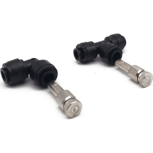 5Pcs New Model Misting Cooling System Atomizing Nozzles 6mm Slip lock Quick Connectors Humidify Watering Landscapingc Sprayer