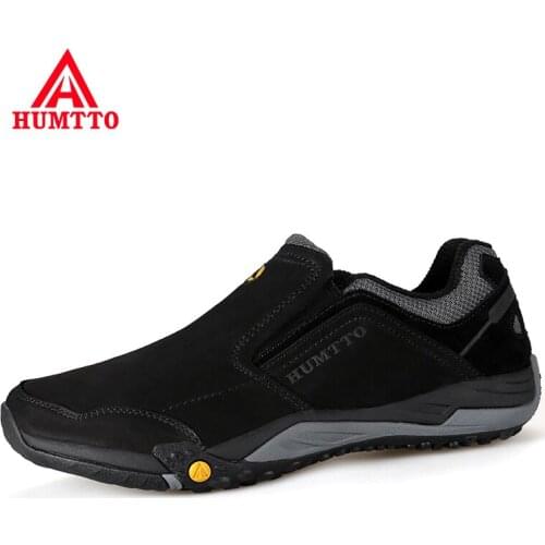 HUMTTO Breathable Male Hiking Shoes Outdoor Sport Trekking Camping Climbing Hunting Boots Men Leather Mountain Sneakers for Mens