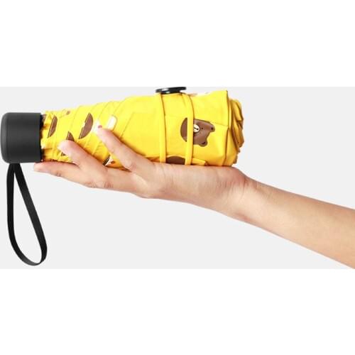 Mini fashion umbrella easy to carry Folding umbrella Travel equipment Men women child gift Rain gear diameter 90mm E0965