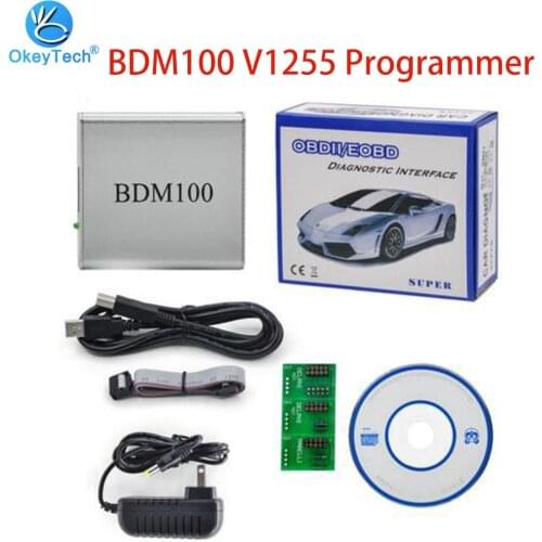 OkeyTech BDM100 V1255 Professional ECU Flasher Chip Tuning Programmer Interface BDM 100 ECU Flasher Code Reader OBDII Diagnostic