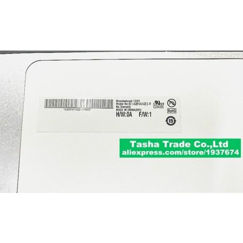 For AU Optronics For AUO B140HAN03.0 LCD Laptop Screen Panel MATTE IPS FHD 1920*1080 eDP 30pin New B140HAN03.0 B140HAN030