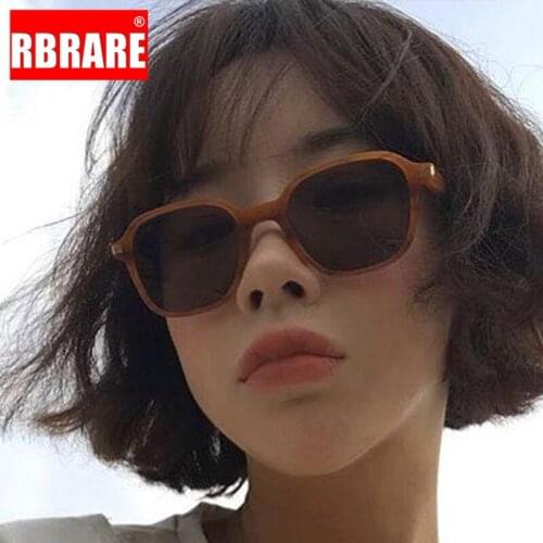 RBRARE Retro Round Sunglasses Women Luxury Brand Square Sunglasses Women Vintage Small Frame Sun Glasses for Women Oculos De Sol