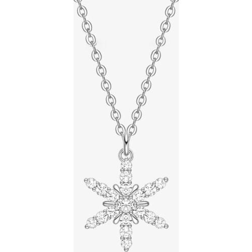 S925 silver inlaid with AAAAA zircon, fashion brand 1:1 clavicle necklace, niche light luxury design, simple pendant