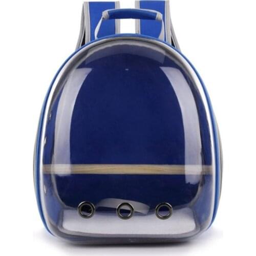 Pet Parrot Carrier Bird Travel Bag Space Capsule Transparent Backpack Breathable 360° Sightseeing 20CA