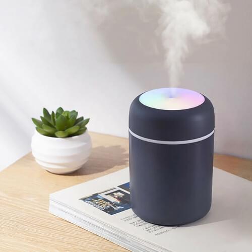Portable 300ml Humidifier USB Ultrasonic Dazzle Cup Aroma Diffuser Cool Mist Maker Air Humidifier Purifier with Romantic Light