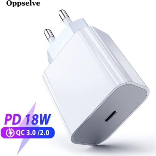 Oppselve 20W Fast USB Charger Support Quick Charge QC4.03.0 Type-C PD Charger Portable Phone Charger For iPhone 12 Huawei Xiaomi