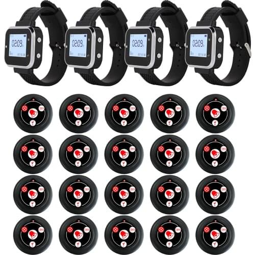 JINGLE BELLS 8 Watch Receiver 30 Call Button Wireless Waiter Calling System For Restaurant Service Pager System Hotel Call Bell