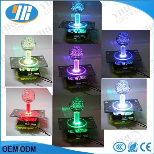 10pcs/lot Red,green, blue monochrome not blinking LED joystick 12V illuminated for Arcade cabinet DIY parts