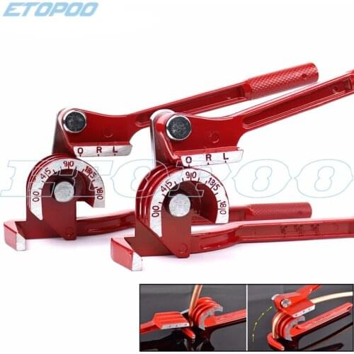 3 in 1 Tube Bender Pipe Combination Pliers 180 Degree For 1/4"-3/8''/6-10mm Copper Pipe Lever Type Manual Refrigeration Tool