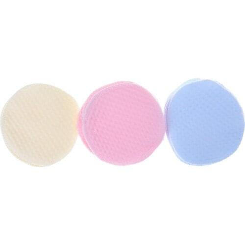6Pcs Random color Reusable Washable Soft Cotton Absorbent Mom Mother Baby Breast Feeding Nursing Pads Bra Inserts Supplies