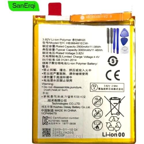 HB366481ECW Battery For Huawei GR3 2017 / P8 lite 2017 /Honor 8 9 Lite / P9 Lite 2017 pra-lx1 pra-la1 PRA-TL10 PRA-L100