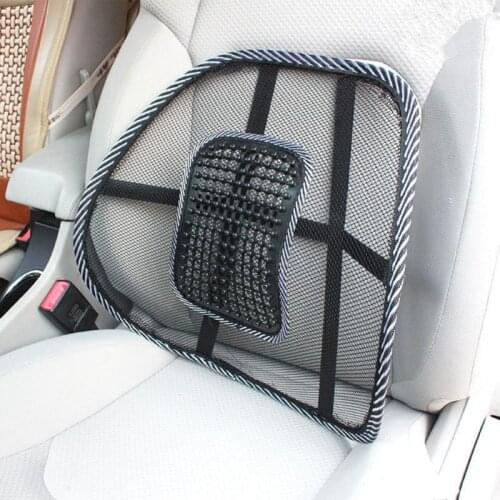 Car Waist Back Summer Seat Breathable Lumbar Massage Lumbar Backrest Office Waist Cushion Car Interior Cushion Supplies