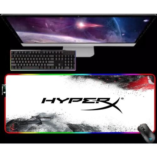 White Mouse Pad Gamer Mause Ped HyperX Rubber Mat Gaming Accessories Mousepad Rgb Keyboard Diy Computer Desk Mouse Mats Xxl Mice