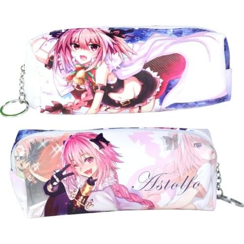 Anime Fate/Grand Order FGO Synthetic Leather Pen Bag Zipper Cosmetic Bag Pencil Case