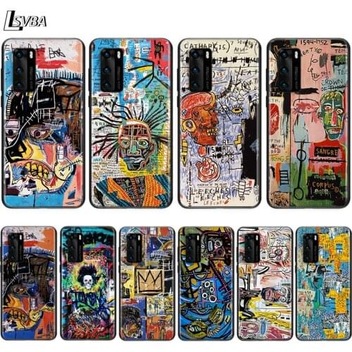 Jean Michel Basquiat Art Graffiti For Huawei P Smart Z S Pro 2018 2019 2020 2021 Mate 10 20 30 40 RS PRO Plus lite Phone Case