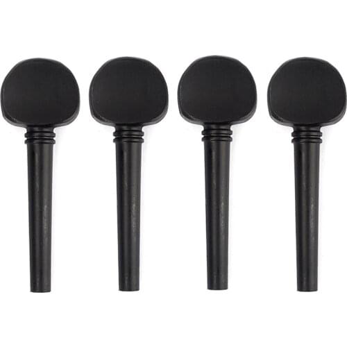 Wooden Ebony Cello Pegs Cello Shaft Handle Musical Instruments Wood Cello Accessories Parts (Not Perforated)