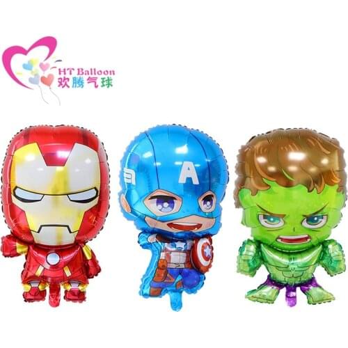 Disney Marvel Series Avengers Superhero Childrens Birthday Party Party Decoration Balloon Childrens Day Christmas Toys Ballons