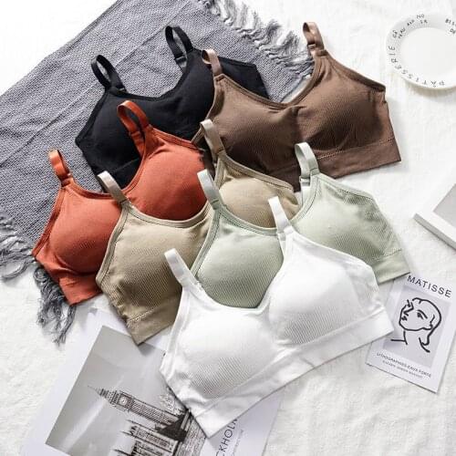 Women Sports Underwear Beautiful Back Gather Anti-Shock Bottoming Shirt Anti-Light Go Tube Top Wrap Chest No Steel Ring Bikinis